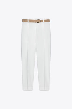 FLOWING TROUSERS WITH BELT - Zara фото 4