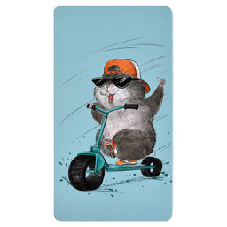 Пенал школьный Феникс+, арт.62062/ 30 ХОМЯК НА САМОКАТЕ  фото 2