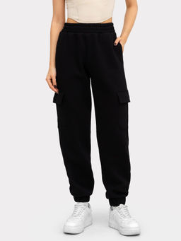 Брюки женские карго в черном цвете черный 182414-1 - Mark formelle фото 3