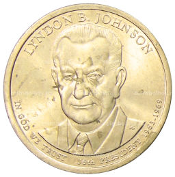 1 доллар 2015 года P Линдон Джонсон 36-й президент США