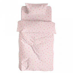 Постельное белье, комплект 1,5 спальный "Теплые края", 3 предмета: пододеяльник 145х215см, простыня 150х215см, 1 наволочка 50х70см с клапаном-запахом, бязь "Комфорт" 121г/м2, хлопок 100%, упаковка "эконом" ПВХ 32х41х2,5см, "Домашняя мода" (Россия)