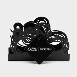 Салфетница Magistro «Змея», 14×4×9 см, чёрная