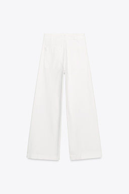 ZW COLLECTION WIDE-LEG HIGH-WAIST JEANS - Zara фото 13