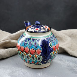 Чайник заварочный Риштанская Керамика, 1 л, синий