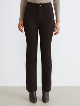 Crop Flare Kad?n Jean Pantolon