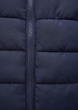 Cift Tarafl? Kapusonlu Lacivert Sisme Mont - Mavi фото 10