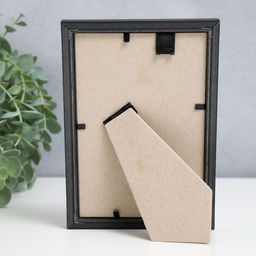 Цена за 2 шт. Фоторамка пластик "Формат" 10х15 см, чёрная (пластик)