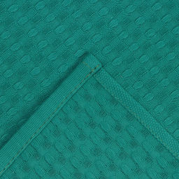 Полотенце Доляна цв. зелёный 35х60 см, 100% хл., крупная вафля 220 г/м2  фото 5