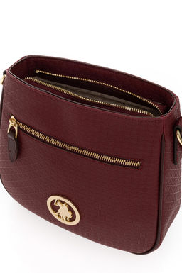 U. S. Polo Assn Женская бордовая сумка через плечо - U.s. polo assn фото 5