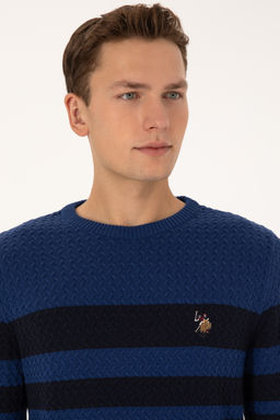 Erkek Slim Fit Bisiklet Yaka Lacivert Kazak - U.s. polo assn фото 9