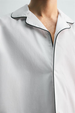 LIMITED EDITION PYJAMA SET WITH CONTRAST PIPING - Zara фото 7