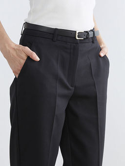 Beli Kemerli Kad?n Cigarette Pantolon