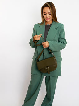 LACCOMA сумка Q5920-хаки натуральная кожа полиэстр  фото 2