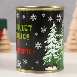 Носки новогодние женские в банке «Все будет хорошо! Не пессимиздите!», цвет белый