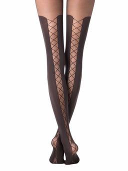 Колготки фантазийные CONTE POEMA grafit