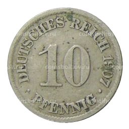 10 пфеннигов 1907 года A Германия