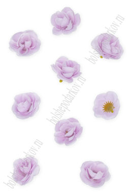 Головки цветов "Роза" 3,5 см (20 шт) SF-7874, фиолетовый