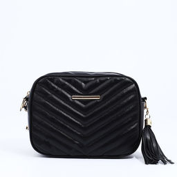 Сумка кросс-боди, маленькая, женская, на длинном ремне, чёрная