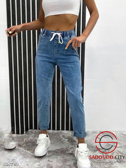 Джинсы с высокой посадкой