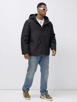 Куртка спортивная мужская зимняя большого размера черного цвета 66613Ch - Mtforce фото 4