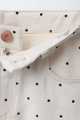 WIDE-LEG JEANS WITH POLKA DOTS - Zara фото 4