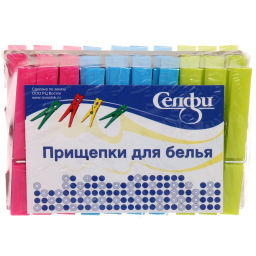 Цена за 5 шт. Прищепки бельевые Селфи (20шт) 80С