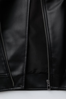 FAUX LEATHER BIKER JACKET