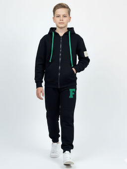 Брюки для мальчика штаны спортивные 22-7313 черный|зеленый - Mini maxi фото 5