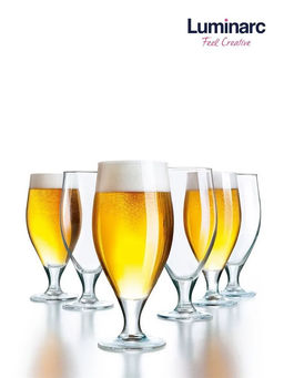 Набор бокалов для пива ВРЕМЯ ДЕГУСТАЦИЙ ТЮЛЬПАН 4шт 620мл