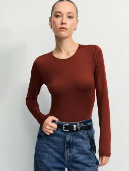 Базовое боди с длинным рукавом / Zarina