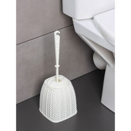 Ёршик для унитаза Melange, d=14 см, h=42 см, с подставкой, цвет молочный туман - Simaland фото 2
