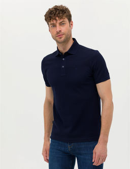 Lacivert Slim Fit Merserize Ti__rt