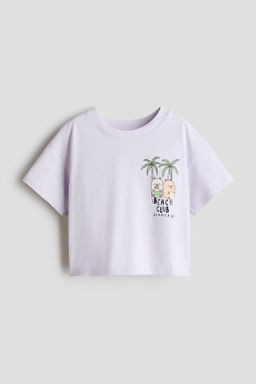 Camiseta de algod?n con motivo estampado
