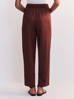 Льняные брюки с эластичным поясом ZR2605012106-21 / Zarina
