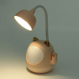 Цена за 2 шт. Настольная лампа "Sweet - Котёнок" 9*22.5 см LED, USB 3w 5v, Розовый