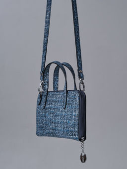 Сумка кожаная Azaro 30850 синий азур