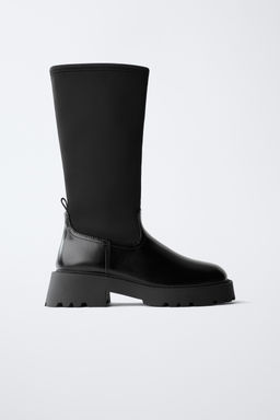 KNEE-HIGH SOCK BOOTS