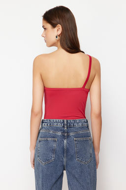 K?rm?z? Tek Kol Esnek C?tc?tl? Orme Body TWOSS24BD00041 - Trendyolmilla фото 6