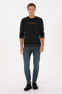 Erkek Siyah Sweatshirt