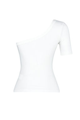 Ekru Tek Kol Fitted/Vucuda Oturan Fitilli Pamuklu Esnek Orme Bluz TWOSS24BZ00166 - Trendyolmilla фото 8