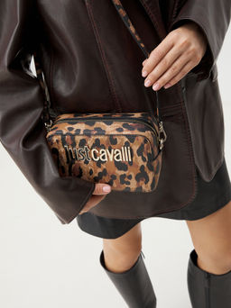 Женское кросс-боди JUST CAVALLI METAL LETTERING Артикул 4107665, леопардовый принт  фото 6