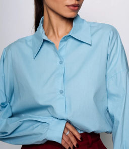 Рубашка #КТ3160 (7), голубой