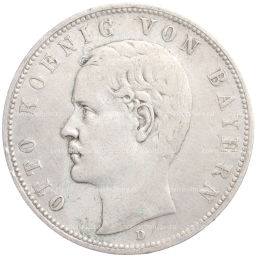 Монета 5 марок 1903 года D Германия (Бавария)