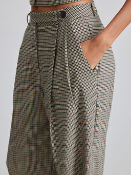 Ekose Geni? Pa?a Kad?n Pantolon