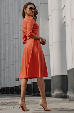 Романтичное платье терракотовый - Donna saggia фото 5
