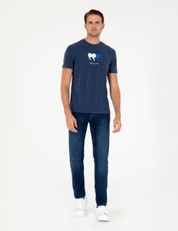 Lacivert Slim Fit Ti__rt - Pierre cardin фото 4