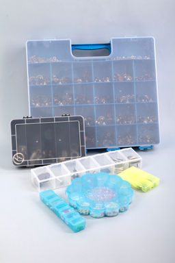 Gamma Коробка для шв. принадл. OM-008 пластик 35.5 x 31 x 6 см СК/Распродажа бордовый