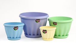 Горшок "Знатный" 3,9 л, d-225, с/п, цветной, арт. Мп303Ц