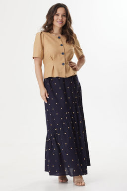 Костюм Magia mody 2429 беж+т/синий