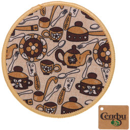 Цена за 6 шт. Подставка под горячее 18см "Кухня"